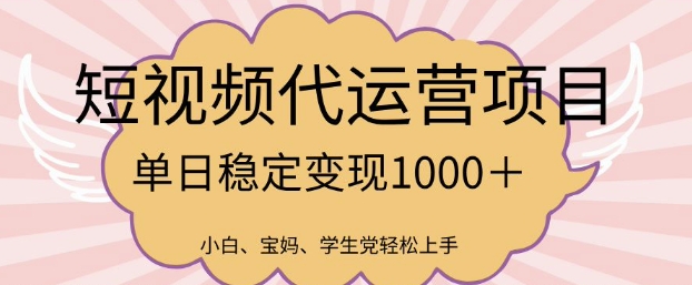 2025全新蓝海项目，新媒体代运营日入好几张【揭密】