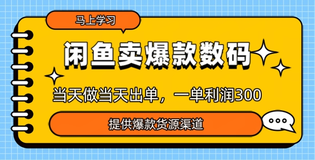淘宝闲鱼爆款货源，那天做当日开单，一单利润3张