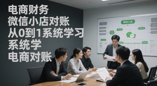 电商财务微小店查账，从0到1系统软件学习电商查账