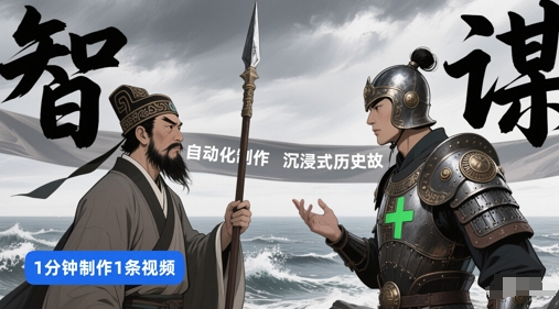 钮扣工作流引擎一键生成沉浸式体验历史典故，一天任务量，3min解决