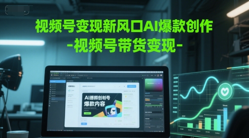 视频号变现新蓝海AI爆品写作-视频号带货转现